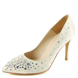 [KUHEE] 8, 9, 10cm Angela Pumps(6010)-Women's Wedding Party High Heel Satin Shoes Handmade Shoes-Made in Korea